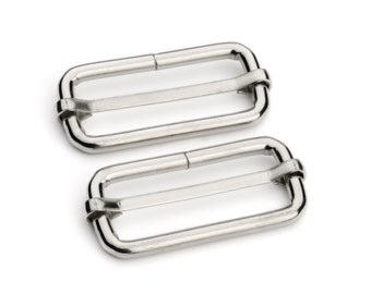 1 1/2" Adjustable Slide Buckle - Nickel - (SLIDE BUCKLE SBK-124)