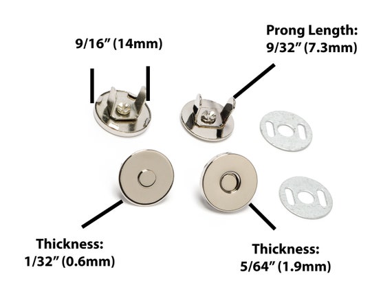 Magnetic Snap Closures- 9/16 Magnetic Snap Closures- 9/16