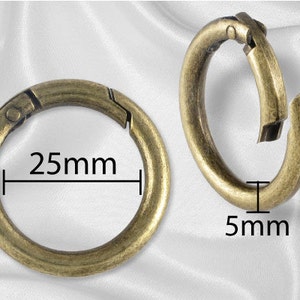 1" Gate Ring Antique Brass - Free Shipping (GATE RING GRG-112)