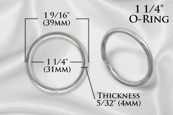 Steel Metal O-rings Welded Metal Loops Round Formed Rings Silver