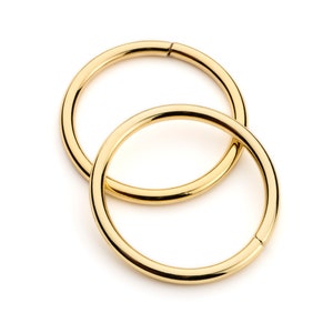 1 1/2" Metal O Rings Non Welded - Gold - (O-RING ORG-126)