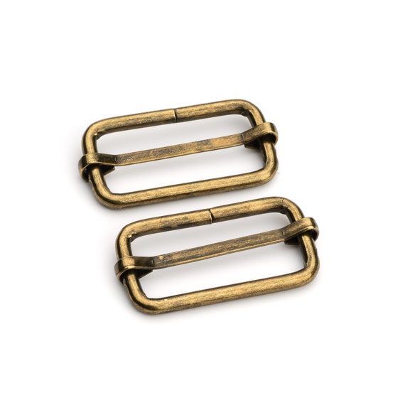 1 1/4 Adjustable Slide Buckle Antique Brass SLIDE - Etsy