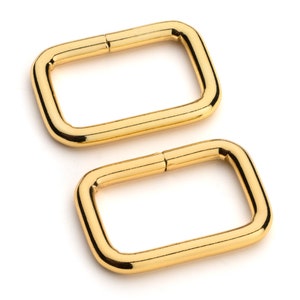 1&quot; Metal Square Ring - Gold (SQUARE RING SRG-110)
