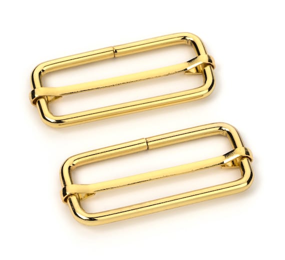2 Adjustable Slide Buckle Gold SLIDE BUCKLE SBK 129 Etsy