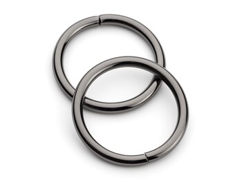 Joints toriques en métal de 1 1/4 po. non soudés - Nickel noir - (O-RING ORG-122)