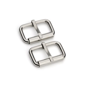 1&quot; Roller Pin Belt Buckles - Nickel - (ROLLER BUCKLE RBK-112)