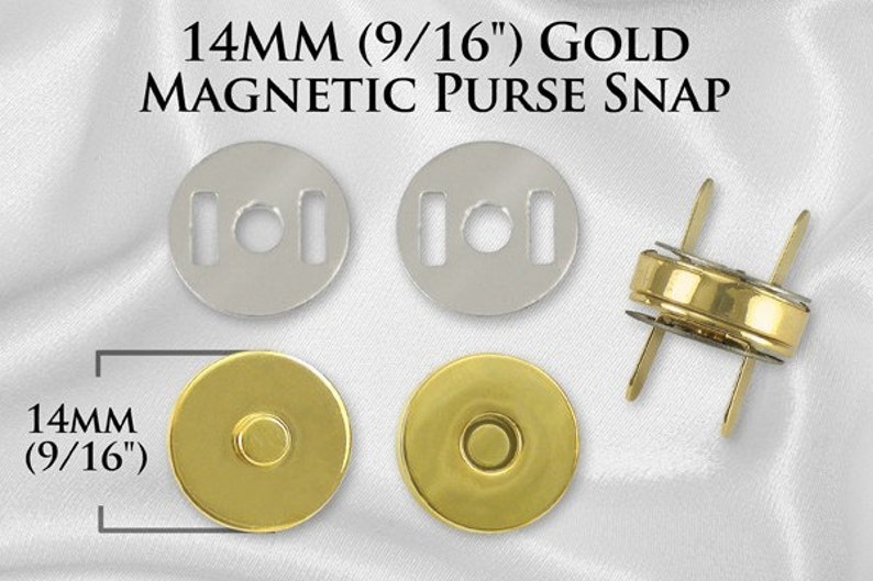 14mm Purse Snaps Closures Gold SNAP Etsy