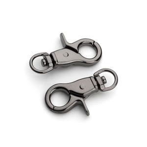 3/8&quot; Metal Lobster Claw Hook - Black Nickel - (METAL HOOK MHK-178)