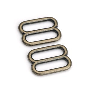 3/4&quot; Metal Diecast Zinc Slides Antique Brass - (ZINC SLIDE ZSD-104)