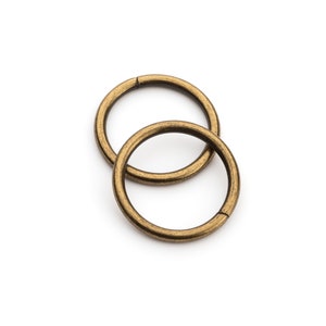 1&quot; Metal O Rings Non Welded - Antique Brass - (O-RING ORG-112)