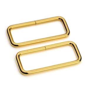 2&quot; Metal Square Ring - Gold - (SQUARE RING SRG-133)