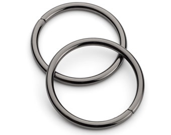 1 1/2" Metal O Rings Non Welded - Black Nickel - (O-RING ORG-130)