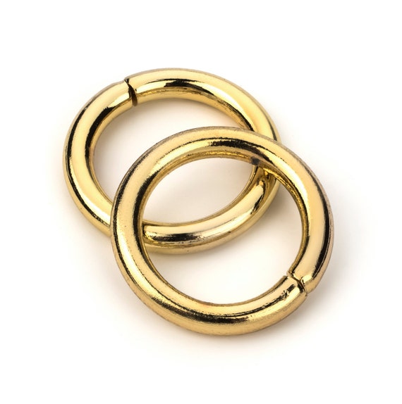 Alloy Metal Double Circle Open Ring Closed Mouth Ring Split - Temu