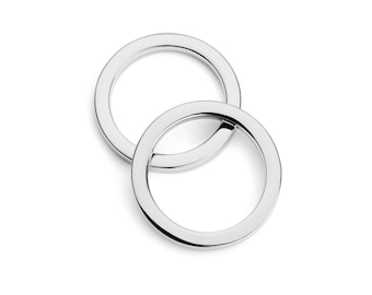 1" (25mm) Flat Zinc O-Ring - Nickel - (FOR-108) - Free Shipping