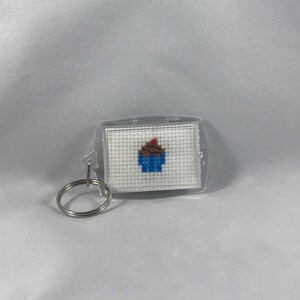 Eat Me Cross Stitch Keychain image 3