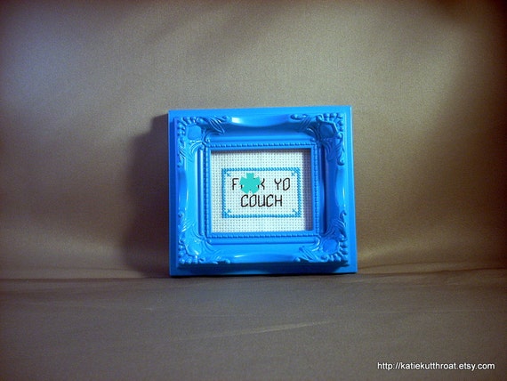 F Ck Yo Couch In Magnetic Frame Etsy
