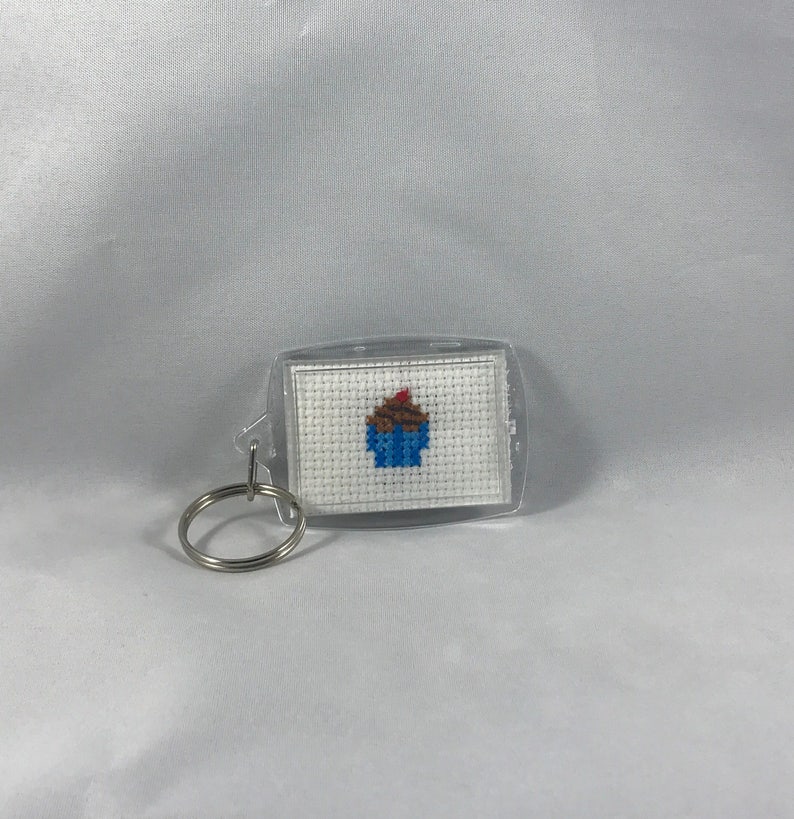 Eat Me Cross Stitch Keychain image 5