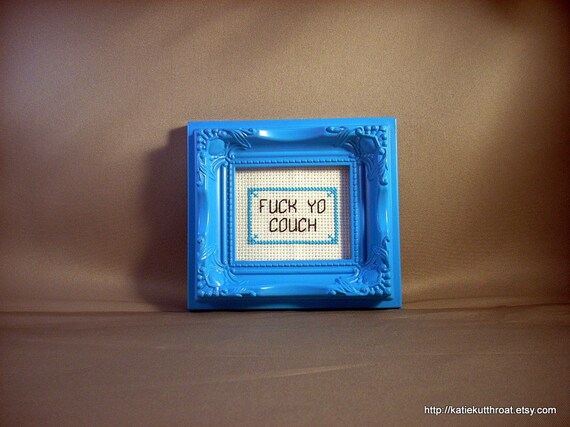 F Ck Yo Couch In Magnetic Frame Etsy