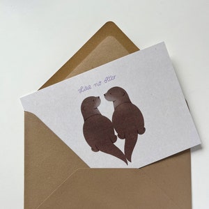 Postkarte Otter/ "Like no otter" / Grußkarte A6 für jeden Anlass