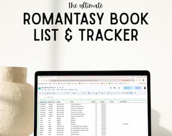 Romantasy Book Tracker | Google Sheets Reading Log (Digital Download)