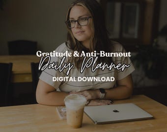 Gratitude & Anti-Burnout Daily Planner Inserts | A5 (Digital Download)