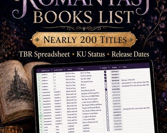Digital Reading Log & Romantasy Book List