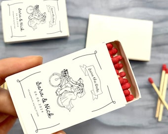 Custom Wedding Matchboxes, Matchbox Favor, Wedding Matchboxes Souvenirs, Wedding Decor, Personalized Matchbox, Bridal Shower Favors