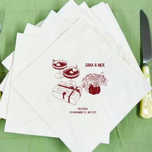 Personalisierte Hochzeits-Servietten, kundenspezifische Cocktail-Servietten, kundenspezifische Hochzeitsjubiläums-Cocktail-Servietten, Hochzeitstischdekoration