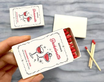 Custom Matchbox, Bachelorette Party Match Boxes, Bridesmaid Proposal Match Gift, Custom Bachelorette Match Boxes, Wedding Bridesmaid Gifts