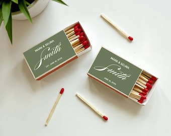 Custom Wedding Matches SET OF 50 - Affordable Wedding Matches - Wedding Favors - Shower Favors - Custom Party Favors - Wedding Favor Ideas