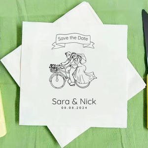 Personalisierte Hochzeits-Cocktailservietten, personalisierte Cocktailservietten, kundenspezifische Hochzeitsjubiläums-Cocktailservietten, Probe-Dinner-Serviette