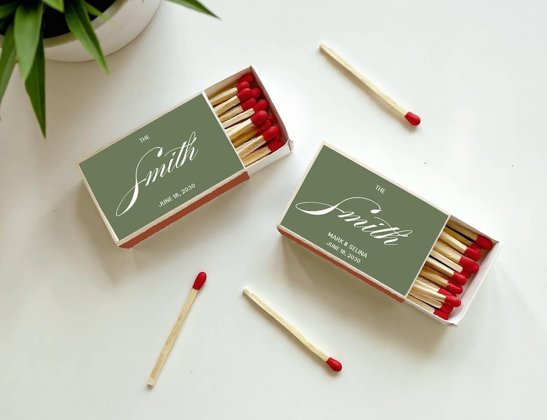 Custom Wedding Matches SET OF 50 - Affordable Wedding Matches - Wedding ...