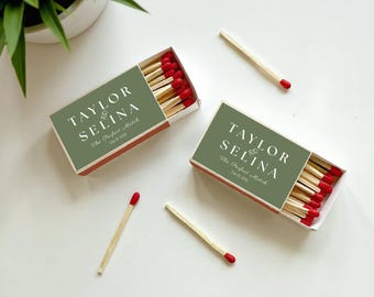 Custom Wedding Matches SET OF 50, Affordable Wedding Matches - Wedding Favors, Shower Favor, The Perfect Match Matches, Wedding Favor Ideas