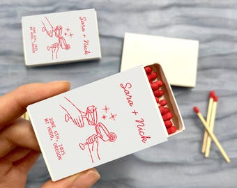 Custom Match boxes for Bachelorette Party, Bach Party Favors in Bulk, Custom Bachelorette Match Boxes, Wedding Bridesmaid Gifts