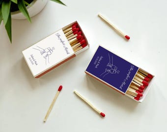 Custom Wedding Matches SET OF 50 - Affordable Wedding Matches - Wedding Favors - Shower Favors - Custom Party Favors - Wedding Favor Ideas