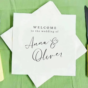 Custom Cheers Cocktail Napkin, Personalized Wedding Napkins, Personalized Napkins, Wedding Anniversary, Engagement, Party, Bachelorette