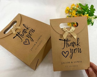 Custom Birthday Gift Bags, Party Favours Bag, Custom Birthday Favour Bags, Personalised Gift Bag, Kraft Name Gift Bags, Thank You Bags