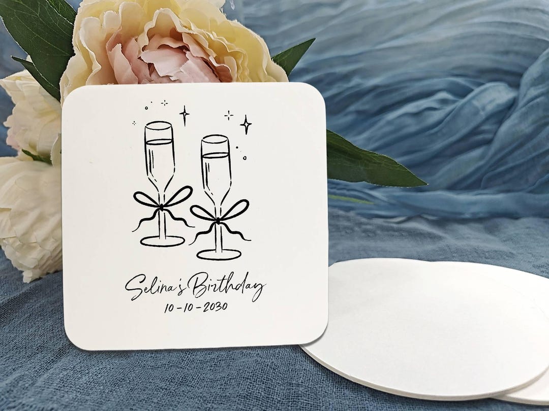 Custom Printed Paper Coasters custom COCKTAIL Bow martini Wedding Paper custom-printed-paper-coasters-custom-cocktail-bow-martini-wedding-paper