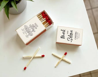 Custom Wedding Matches SET OF 50 - Affordable Wedding Matches - Wedding Favors - Shower Favors - Custom Party Favors - Wedding Favor Ideas