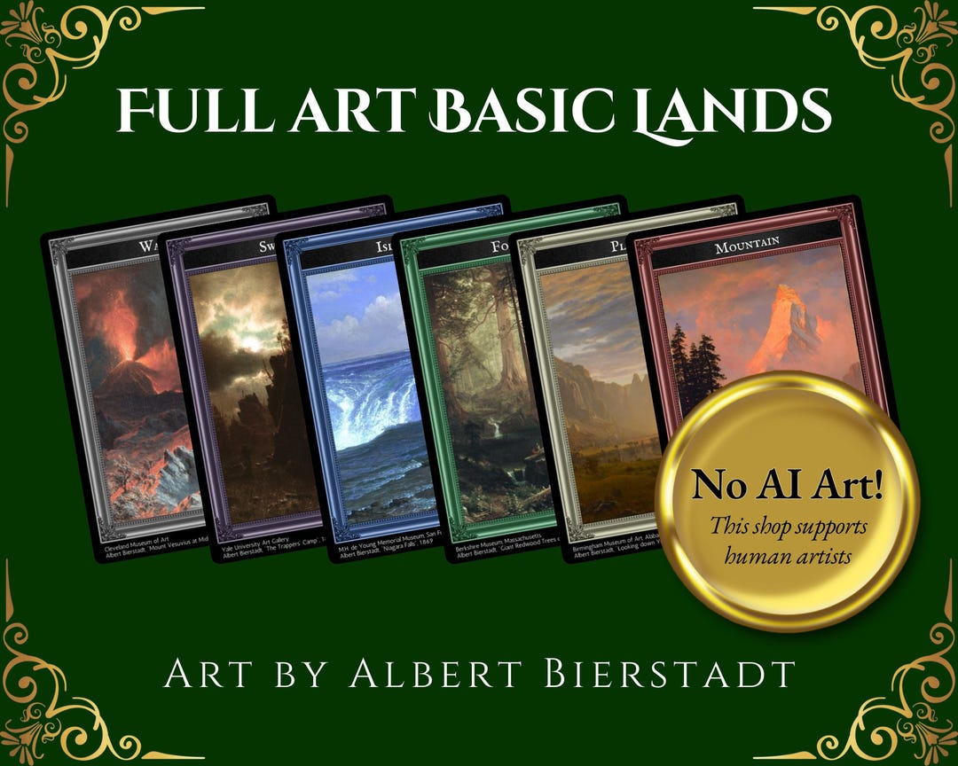Basic Lands Series: Albert Bierstadt, EDH Commander, Mountain Plains ...