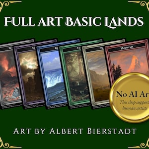 Basic Lands Series: Albert Bierstadt, EDH Commander, Mountain Plains Forest Island Swamp Wastes