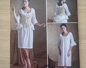 Signed Simplicity 8162 18th Century Underwear Sewing Pattern Signed by Lauren Stowell American Duchess Size 6-14