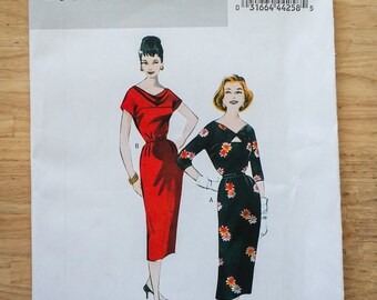 Butterick B5707 Vintage Repro Women's 1958 Dress Sewing Pattern Size 6-8-10-12-14 New Uncut