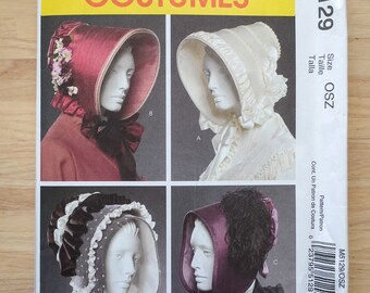 McCall's M5129 Victorian Bonnets Sewing and Craft Pattern - One Size