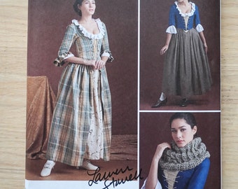 Signed Simplicity 8161 18th Century Dress Sewing Pattern Signed by Lauren Stowell American Duchess Size 6-14