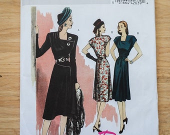 Butterick B5281 Vintage Repro Women's 1946 Dress Sewing Pattern Size 6-8-10-12 New Uncut