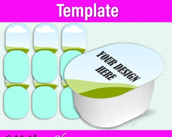 Plantilla de Canva para etiquetas de snacks: Adorno para fiesta (descarga digital)