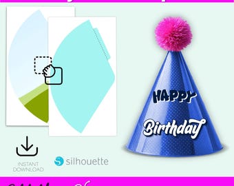 No Glue Party Hat Template: Birthday DIY (Digital Download)