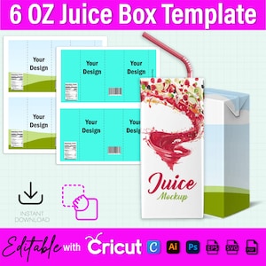 Capri Juice Label Template, 6 OZ Caprisun Label, Capri Juice Pouch Label Svg, Custom Capri Label, Blank Capri Sun Template, Canva Editable