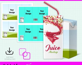 Plantilla de etiqueta para jugo Capri, etiqueta Caprisun de 177 ml, etiqueta para bolsa de jugo Capri en formato SVG, etiqueta Capri personalizada, plantilla en blanco para Capri Sun, editable en Canva